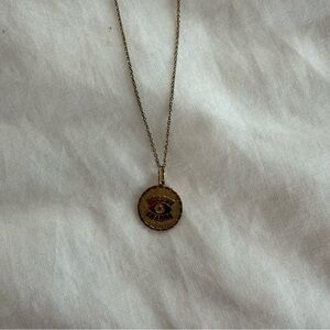 Mejuri Gold Medallion Necklace Minimalist Jewelry